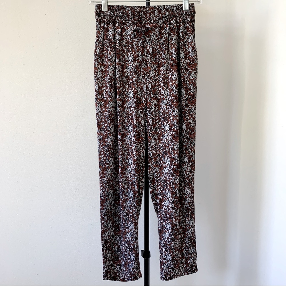 Valija High Waisted Floral Drawstring Pants Size XS